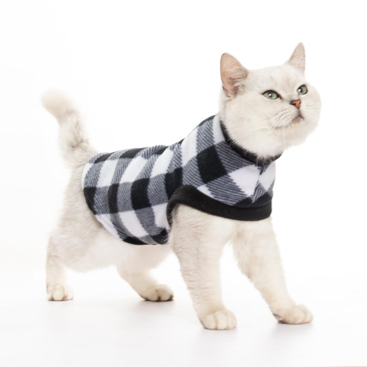 EXPAWLORER Cat Sweater Warm Fleece Pet Clothes for Cats Only