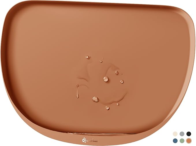 DownyPaws Dog Food Mat,Silicone Waterproof Feeding Mat, 24"×17"