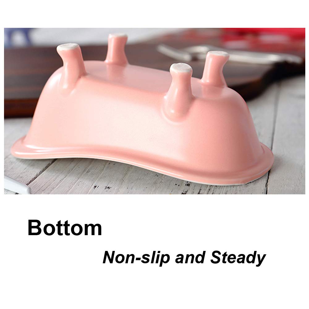 KnocKconK Summer Hamster Ceramic Bed Bathtub, Small Animal Ice Accessories Cage Hideout Toys，Bird Relax Habitat House, Sleep Pad Nest or Hamster, Food Bowl for Guinea Pigs/Squirrel/Chinchilla