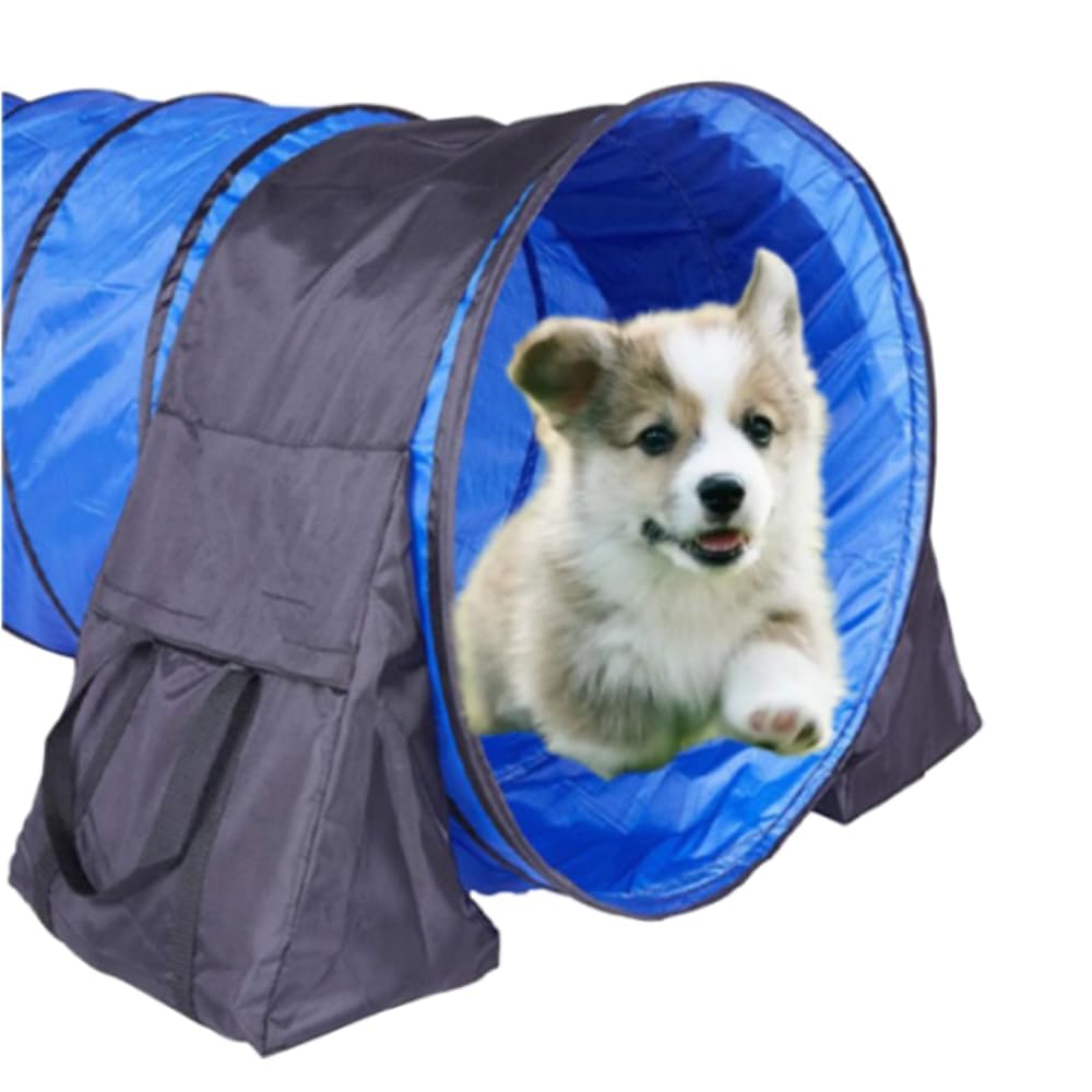 Japard Dog Agility Equipment, 18 Inch - 22 Inch Adjustable Tunnel Sandbags 2 Pack, Holding Bags Only, Training Weight Bags, Outdoor Indoor Water-Proof
