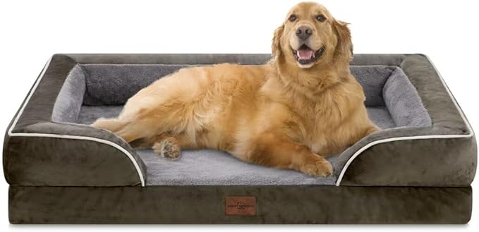 Comfort Expression Waterproof Orthopedic Dog Beds for Extra Large Dog — 42.0"L x 30.0"W x 8.5"Th