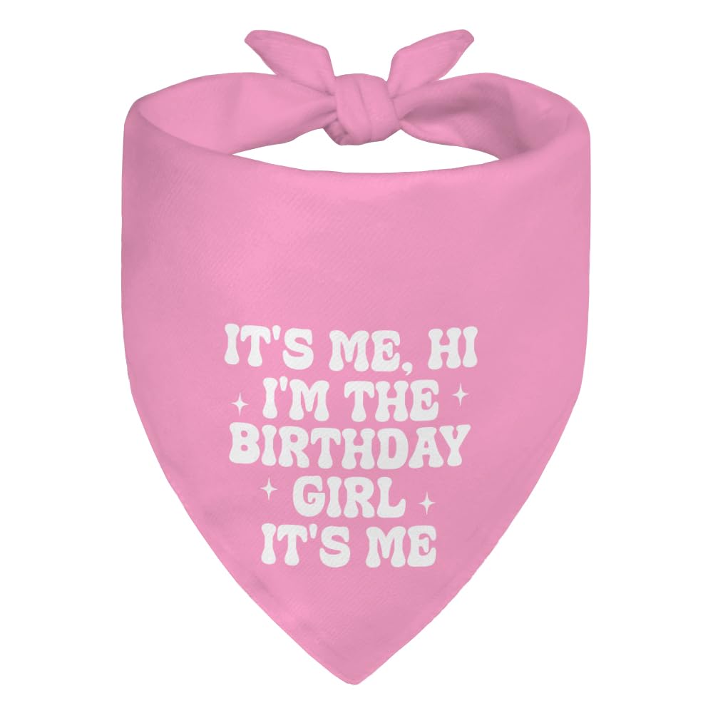 WHTYEFZ It's My Birthday Green Dog Bandana, Birthday Pet Scarf