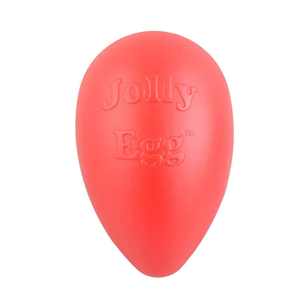 Jolly Pets Jolly Egg Dog Toy, 8 Inches/Medium, Red (JE08 RD)