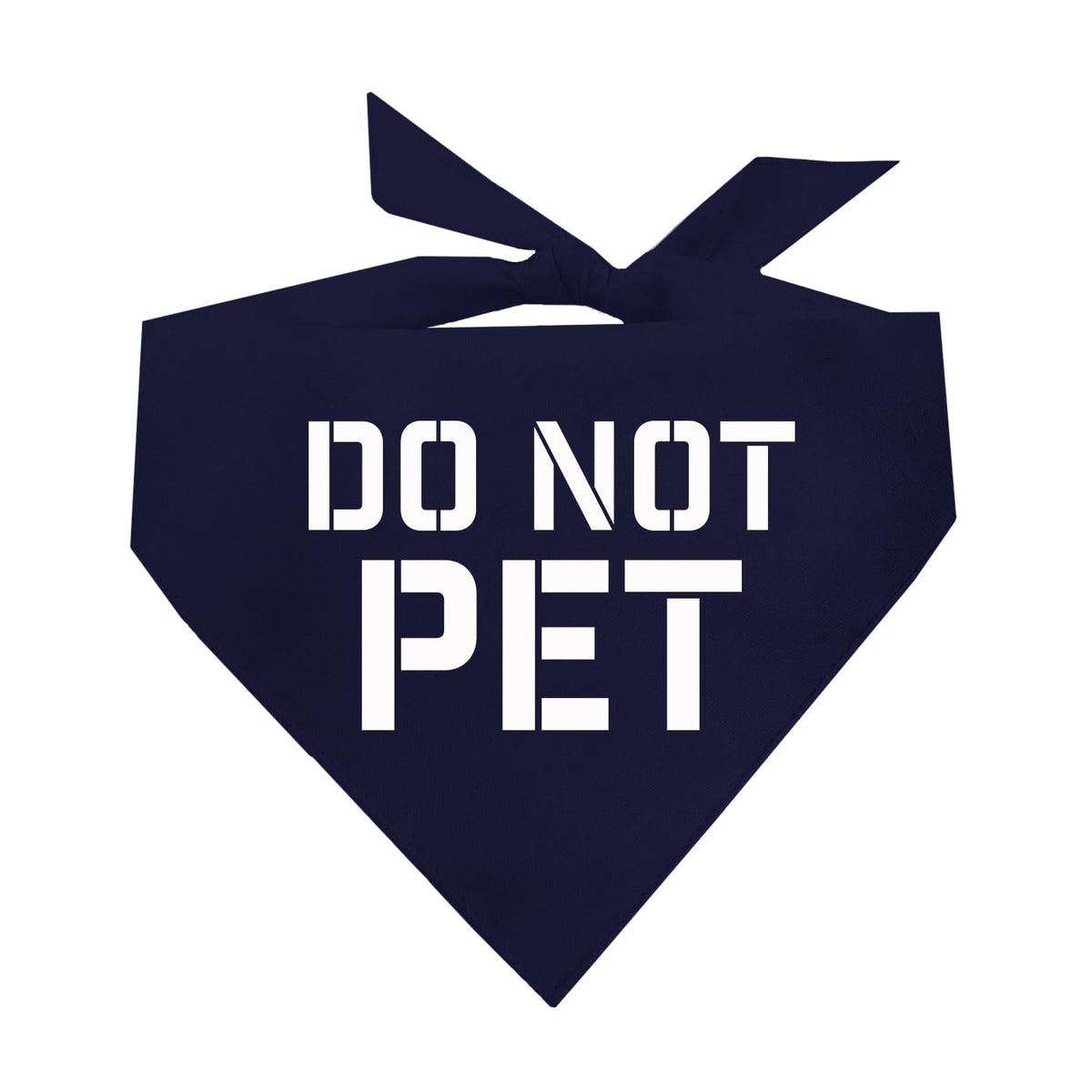 Do Not Pet Triangle Dog Bandana