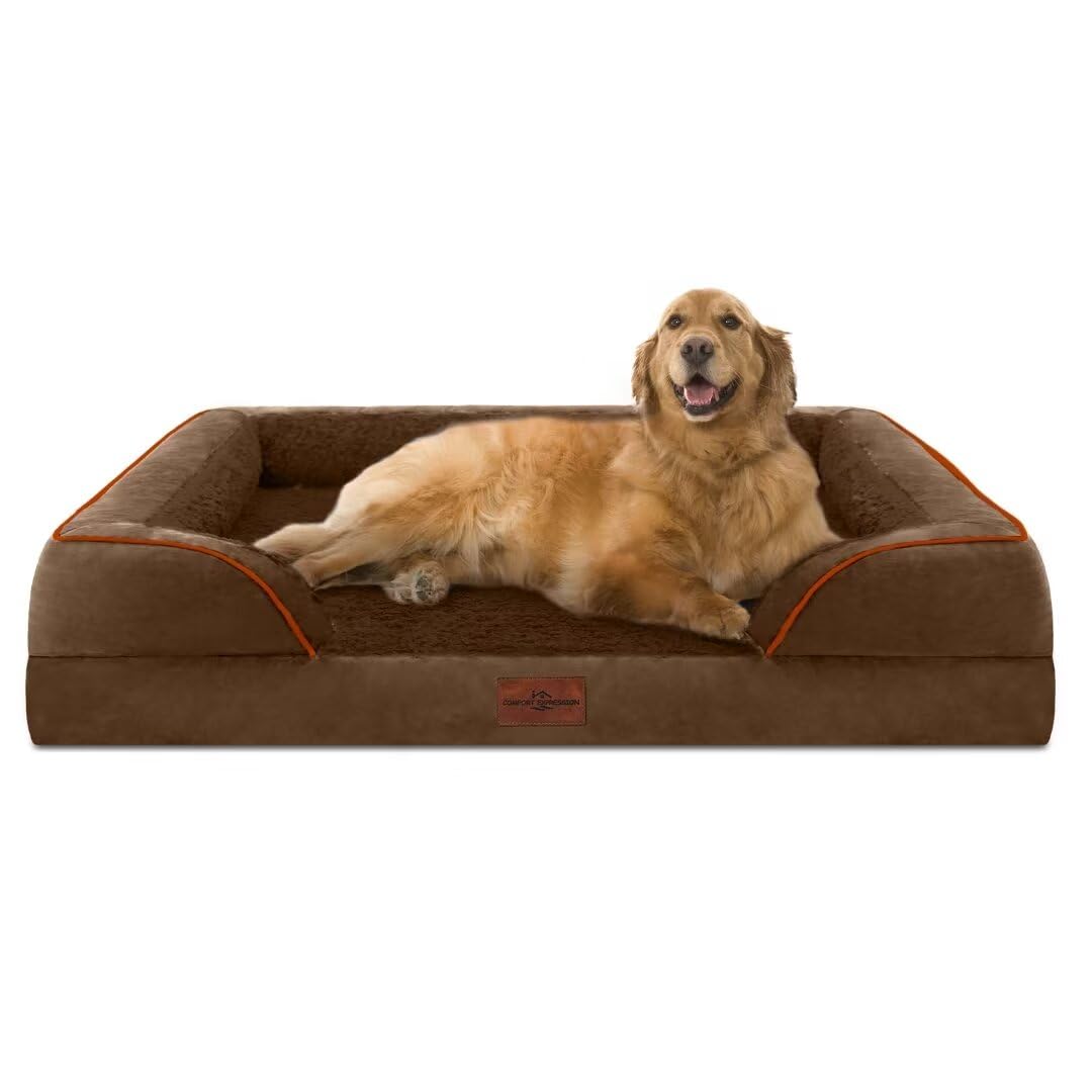 Comfort Expression Waterproof Orthopedic Dog Bed for Extra Large Dogs