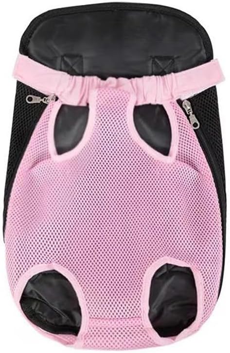Leconpet Pet Carrier Backpack, Legs Out Adjustable Pet Front Cat Dog Carrier Backpack, Easy-Fit Dog Travel Backpack Carrier for Hiking Camping for Small Medium Puppies Cats (Fuchsia, M)