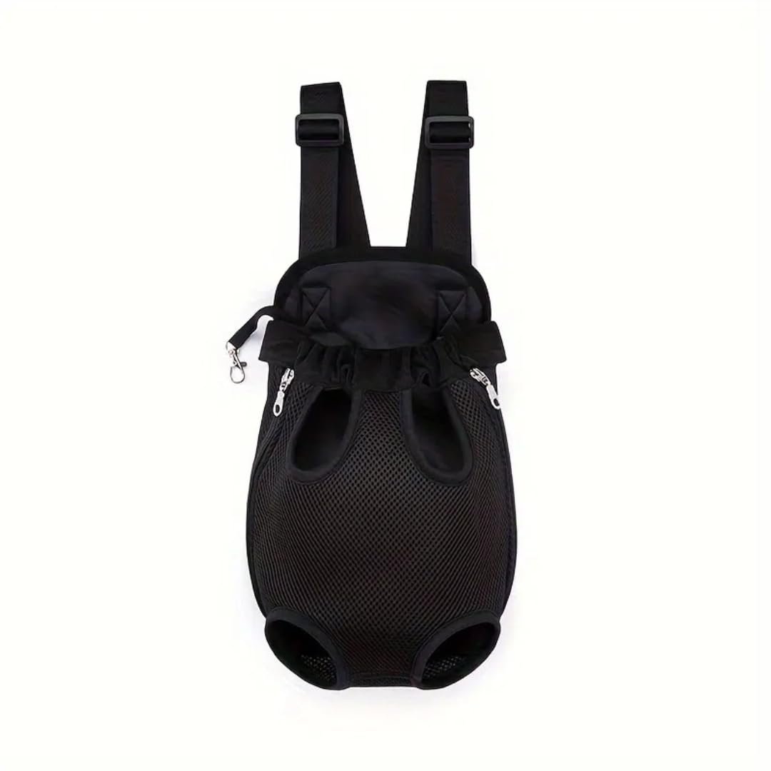 QQLe Dog Carrier Backpack, Breathable Mesh Chest Carrier for Small Dogs