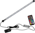 COVOART 15 inches LED Aquarium Light, 2.5W Fish Tank Light Underwater Light Submersible Crystal Glass Lights, 21 LED Beads 12 Colors 19 Modes Brightness Adjustable Memory Function IP68 Waterproof