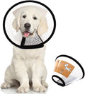 QIYADIN Plastic Pet Recovery Collars & Cones for Dogs and Cats After Surgery Adjustable Dog Neck Cone Surgical Elizabeth E-Collar Prevent Biting and Stop Licking Wound (M)