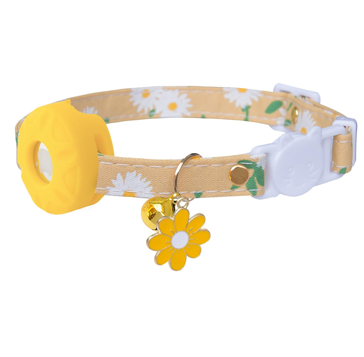 Breakaway Cat Collar with Airtag Holder,Kitten Collar with Bell