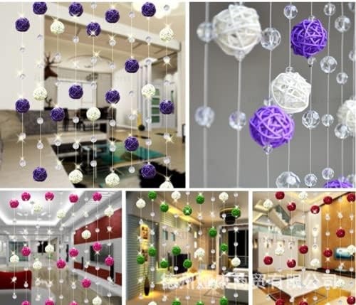 LOIUGENTE Parrot Chew Toys Bird Toys, 30 Pcs 1.2 inch Rattan Wicker Balls Parakeet Chewing Toys, for Budgies Conures Hamsters Bunny Toy, Decoration for DIY Craft Party Wedding
