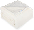 ZAKAPAWS Waterproof Dog Blanket for Medium Dogs - Reversible Washable Pet Blanket, Soft Sherpa Fleece Furniture Protector, Cat Throw Bed Couch, Cream, 30"x40"