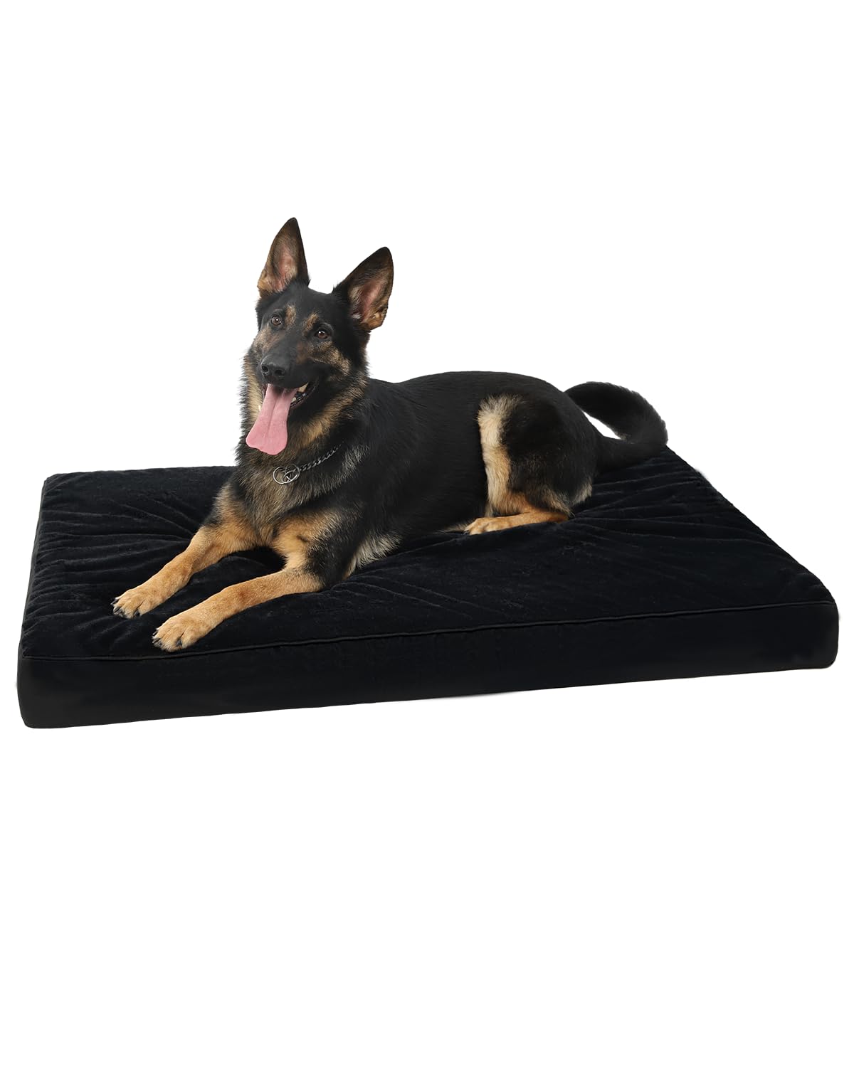 KSIIA Orthopedic Dog Bed for Large Dogs with Waterproof Lining, Khaki,35x22