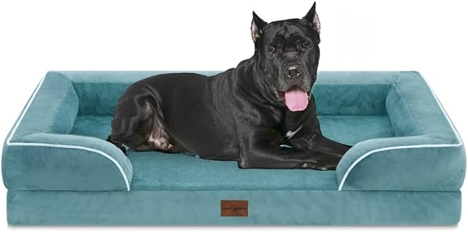 Comfort Expression Waterproof Orthopedic Dog Beds for Extra Large Dog — 53.0"L x 42.0"W x 8.5"Th