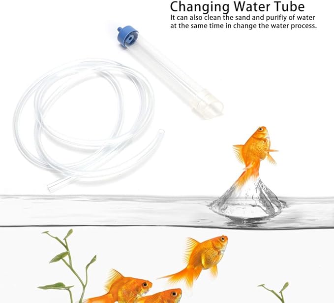 AYNEFY Aquarium Supplies Fish Cleaning Tools PVC Small FishCleaner Change Water Sand Wash Water Purification Professional Pump Cleaning Tool Aquarium Supplies