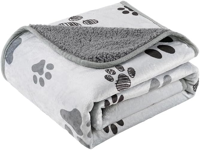CAPT.SNOOZE Washable Waterproof Dog Blankets for Large Dogs 60"x80"