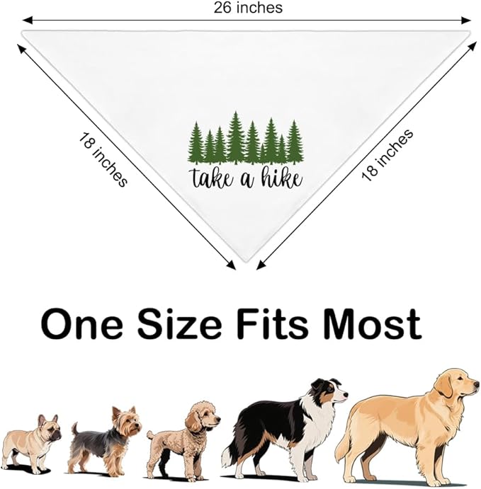 ZBBFSCSB Funny Outdoor Dog Bandana, Puppy Scarf Photo Prop for Outdoor Adventure Hiking Camping Mountain, Gifts for Ranger (Tree)