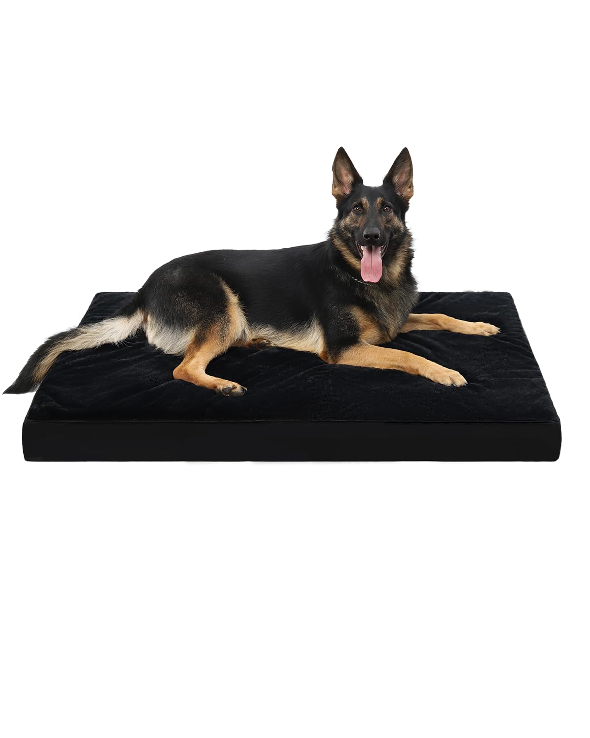 KSIIA Orthopedic Dog Bed for Large Dogs with Waterproof Lining, Khaki,35x22