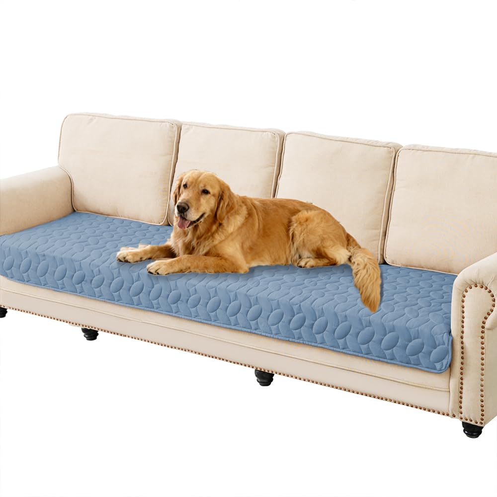 Ameritex Pet Bed Cover Dog Bed Blanket for Sofa and Furniture Waterproof New Pattern Design (30x70 Inch, Light Grey)