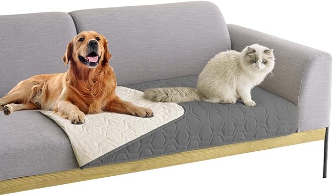 Tcksstex Waterproof and Anti-Slip Dog Bed Cover and Pet Blanket Sofa Pet Bed Mat ，car Incontinence Mattress Protectors Furniture Couch Cover for Most Cats Dogs