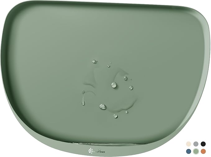 DownyPaws Dog Food Mat,Silicone Waterproof Feeding Mat, 24"×17"