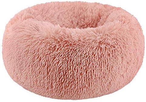 Dog Bed for Small Dogs & Cats, 24 Inch Medium Fluffy Washable Donut Bed