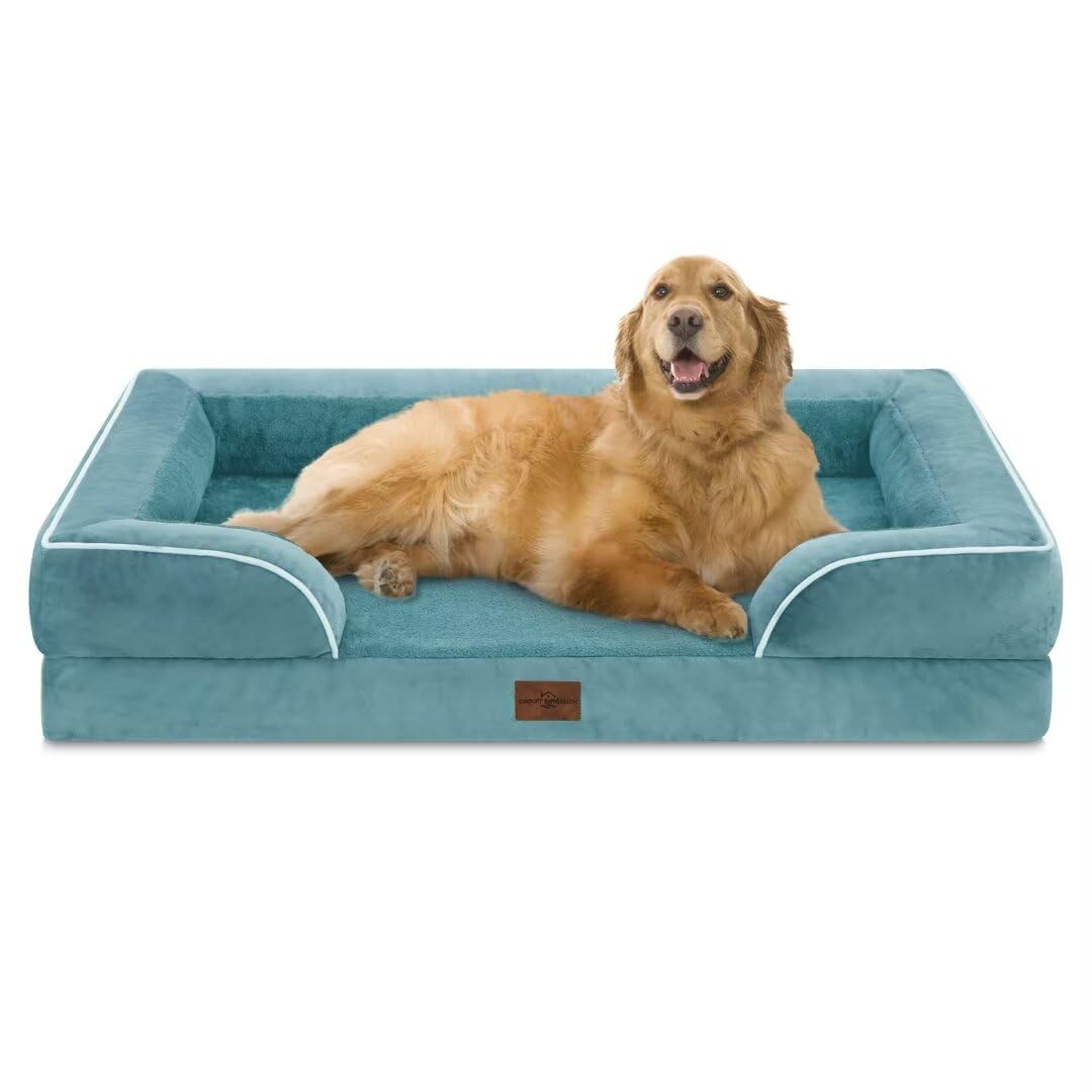 Comfort Expression Waterproof Orthopedic Dog Bed for Extra Large Dogs