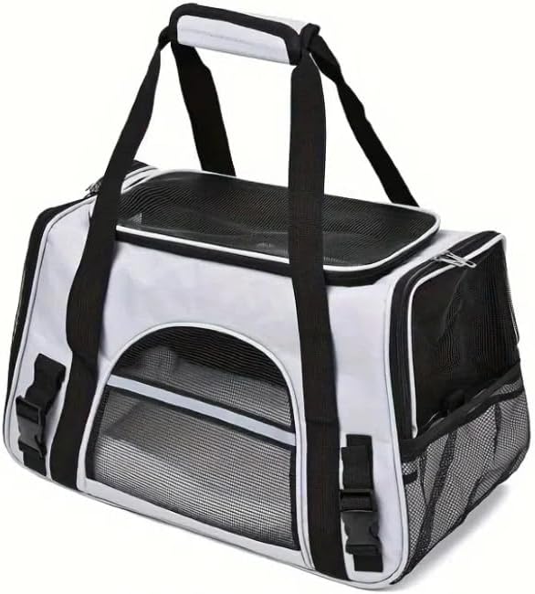 QQLe Cat Carrier Bag, Airline Approved Soft Carrier for Cats & Small Dogs