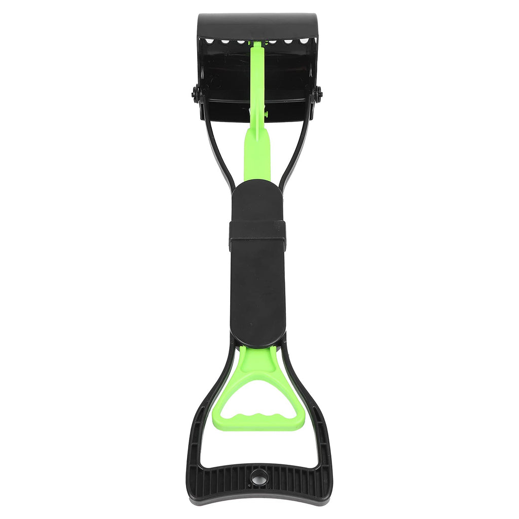 Pet Pooper Scooper, Long Handle Folding Poop Scoop, Stable Jaw Scoop Easy for Small Pet Poop, Pick Up Animal Waste Dog Puppy Cat Waste Picker Cleaning Tools Outdoor Dog Pooper Scooper(green+black)