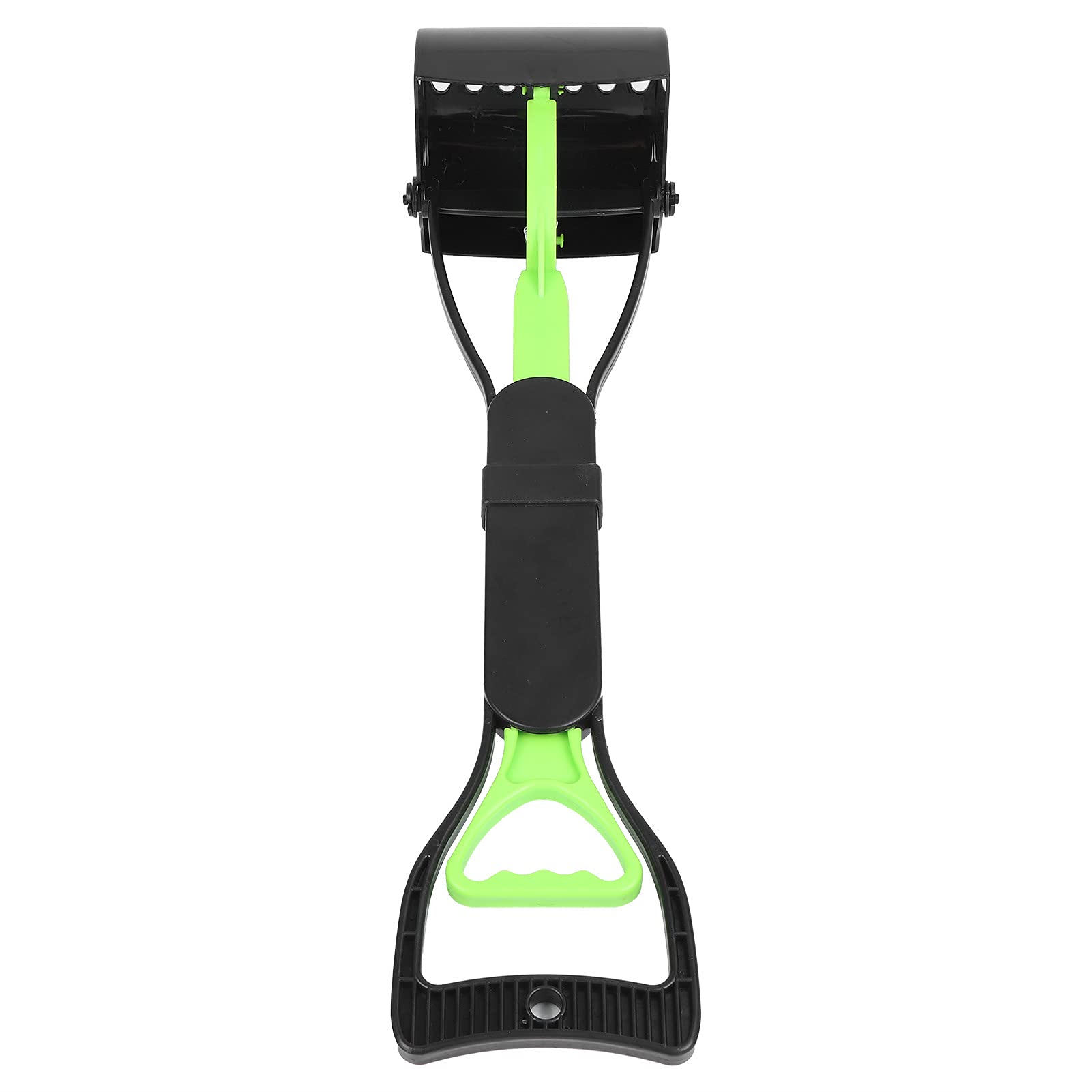 Pet Pooper Scooper, Long Handle Folding Poop Scoop, Stable Jaw Scoop Easy for Small Pet Poop, Pick Up Animal Waste Dog Puppy Cat Waste Picker Cleaning Tools Outdoor Dog Pooper Scooper(green+black)