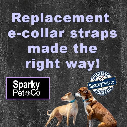 Sparky Pet Co Surefit 3/4" Bungee Dog Collar, Waterproof Biothane E-Collar Replacement Strap with Nexus Wheel Lock, Fits Garmin, Dogtra, SportDOG & Educator (Red)