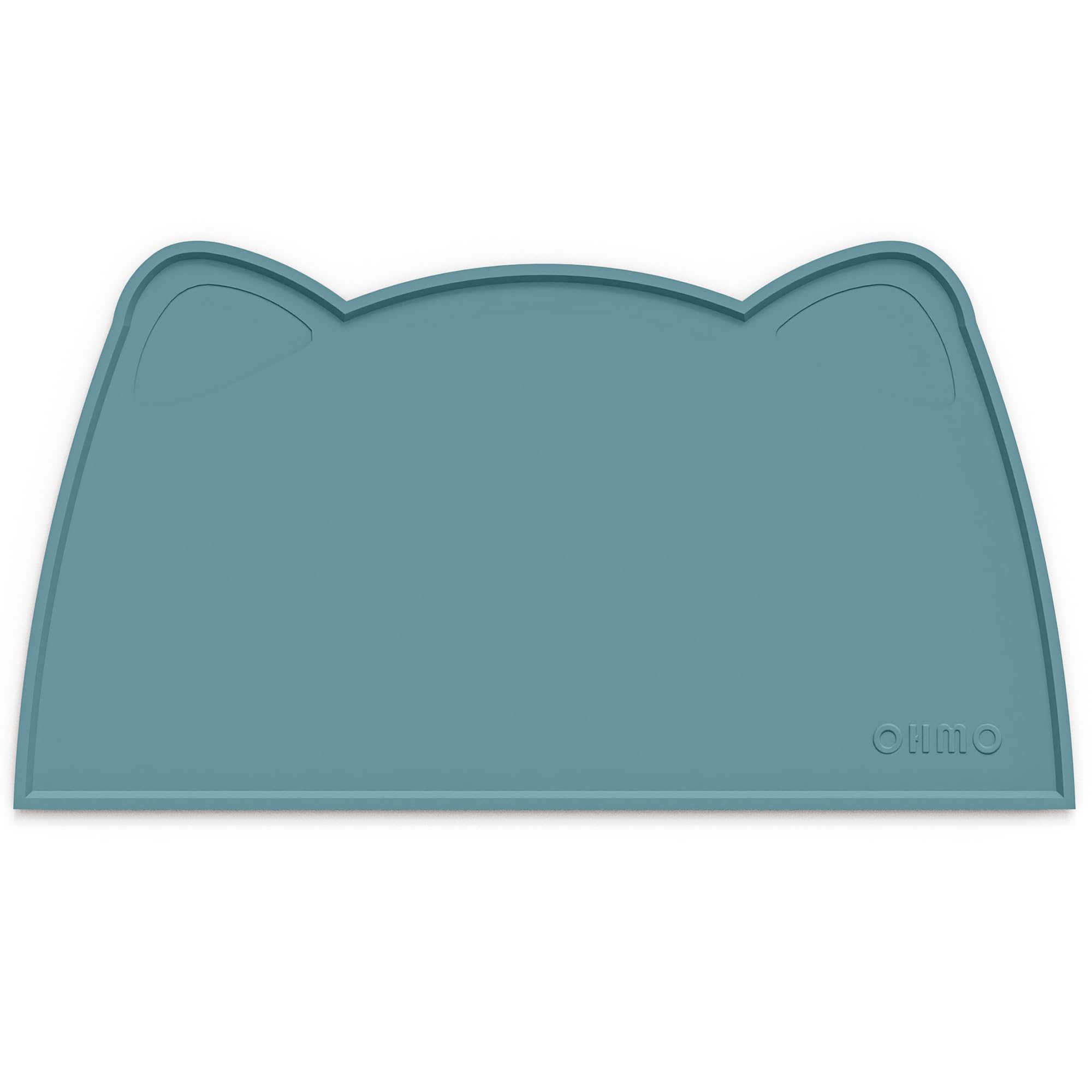 OHMO Cat Food Mat, Silicone Pet Feeding Mat, 20x12, Light Blue