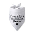 Mom & Dad are Getting Me a Human Dog Bandana Pregnancy Announcement for Parents Cool Gender Reveal Ideas Photo Props Pet Dog Scarf Accessories