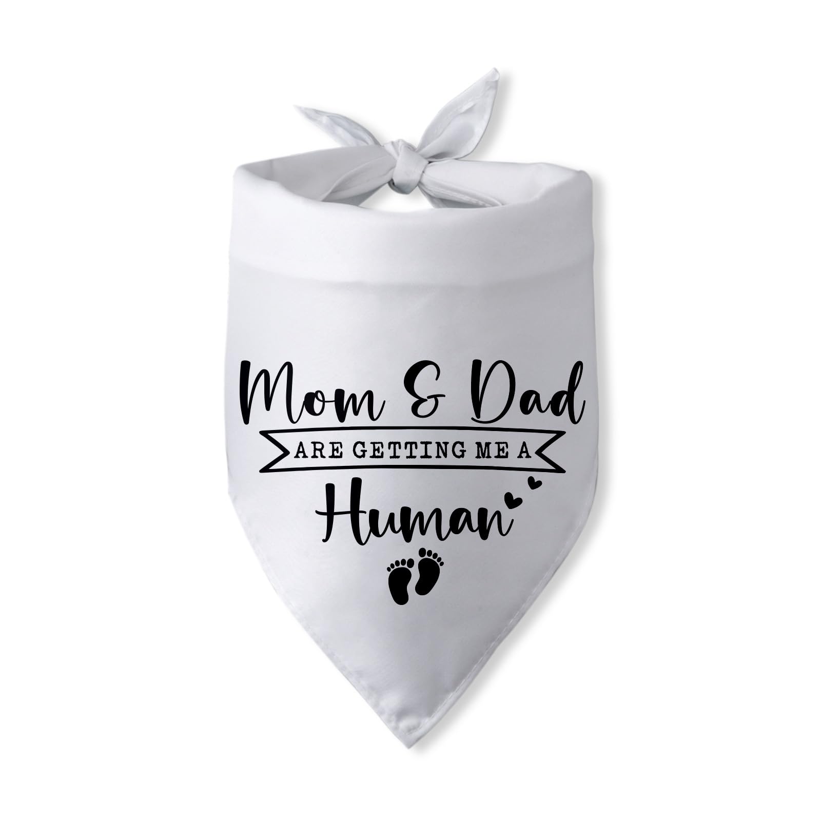 Mom & Dad are Getting Me a Human Dog Bandana Pregnancy Announcement for Parents Cool Gender Reveal Ideas Photo Props Pet Dog Scarf Accessories