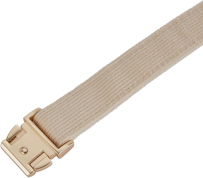 YUDOTE Soft Cotton Dog Collar with Metal Buckle Adjustable Heavy Duty Comfy Corduroy Collars for Small Medium Large Dogs,White,Small
