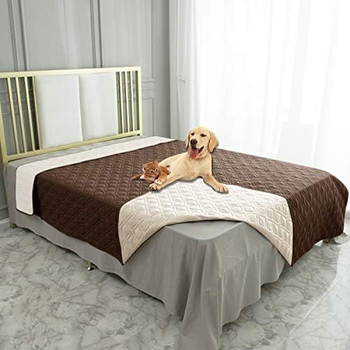Ameritex Waterproof Dog Bed Cover Pet Blanket for Furniture Bed Couch Sofa Reversible — 68x82 Inch (Pack of 1)