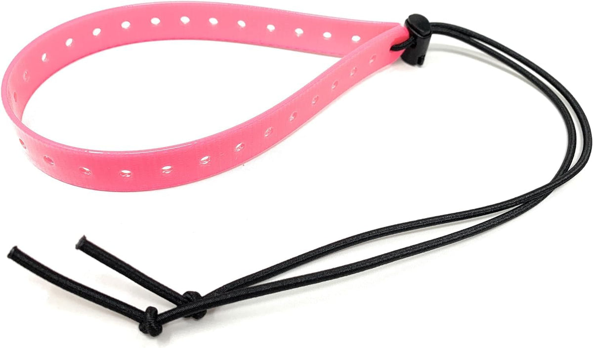 Replacement GPS eCollar with Adjustable Bungee, Multi-Hole Design, and Secure Toggle Closure for Small Dogs (Reflective Pink, Small Neck)