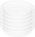 6 Pack of 8 inch Plant Saucer Clear, Heavy Duty Plastic Plant Water Tray 8 inch Round, Flower Plant Saucers for Indoors No Holes, Plant Dishes Saucer for Planter 7"/8" (8", Clear)