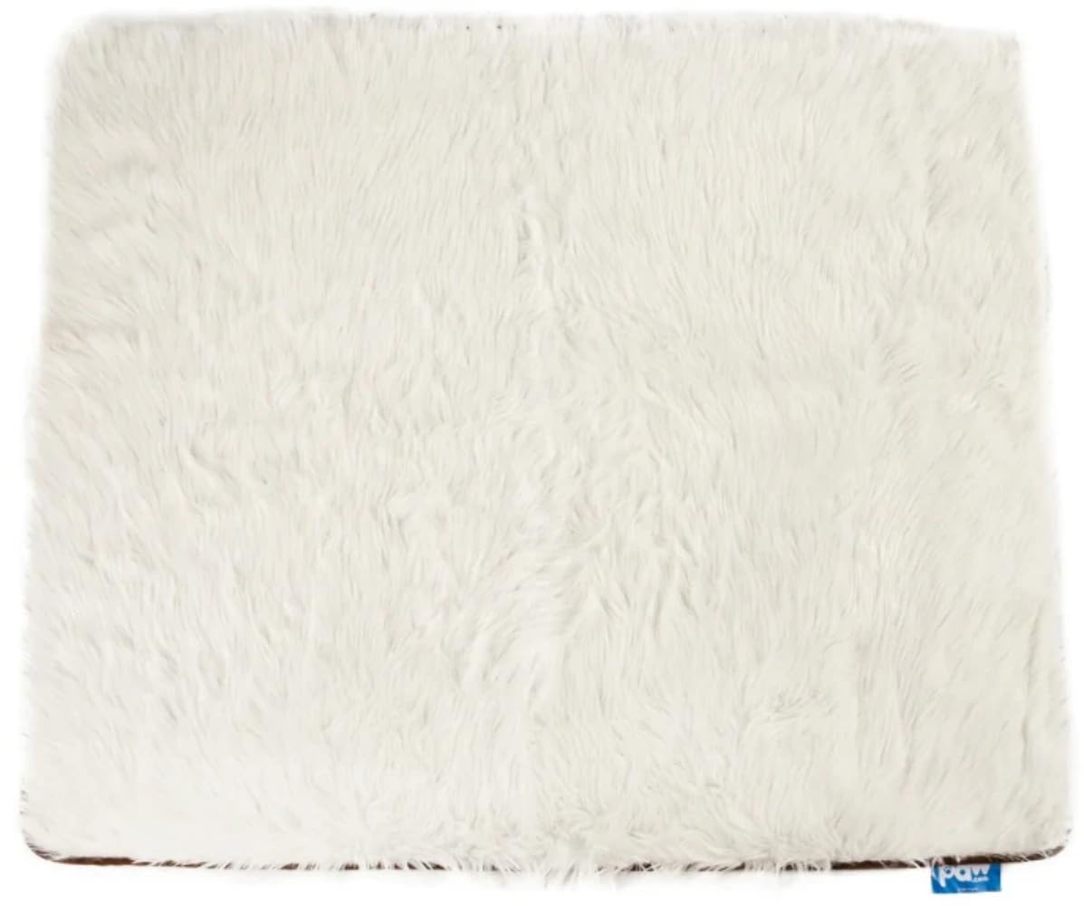 PAW BRANDS PupProtector Waterproof Throw Blanket, Polar White, 80x62