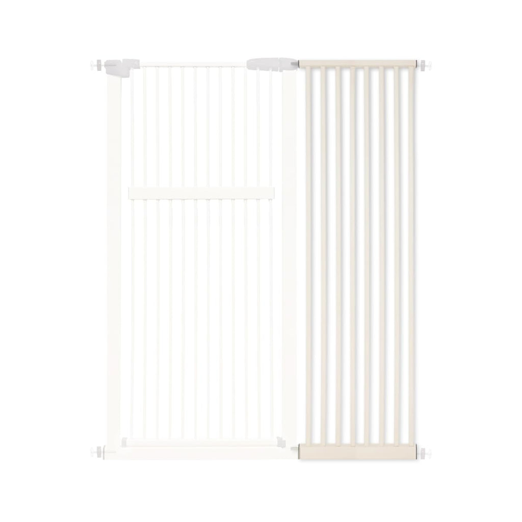 Lumizone 55.12" Extra Tall Pet Gate Extension Kit 16.73" Wide Cream