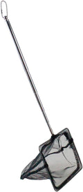 AQUANEAT Aquarium Net with Extendable Long Handle, Adjustable Wastes Skimming Cleaning Tools for Fish Tanks
