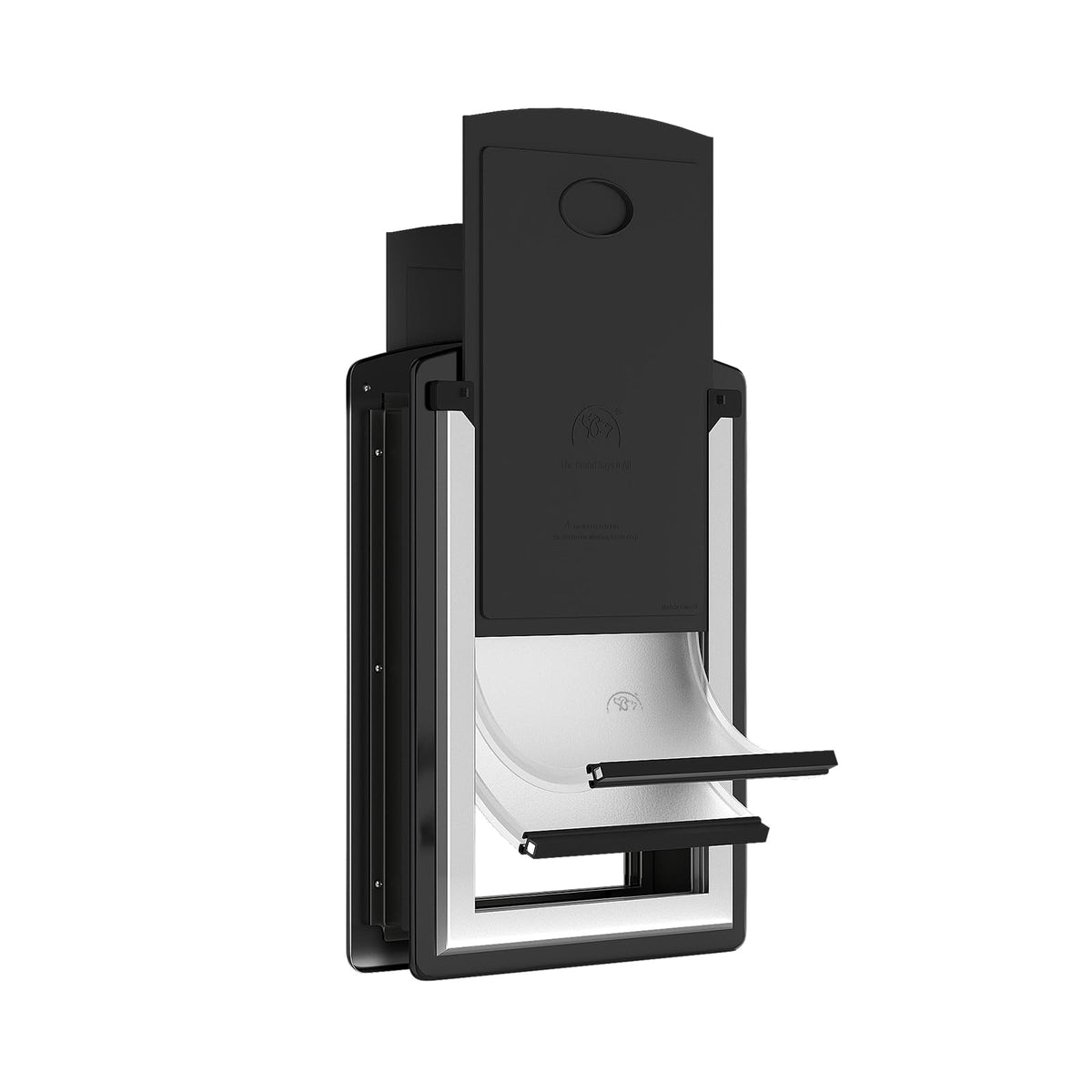 MAVRICFLEX All-Stainless Steel Frame Cat Door for Exterior Door, Black