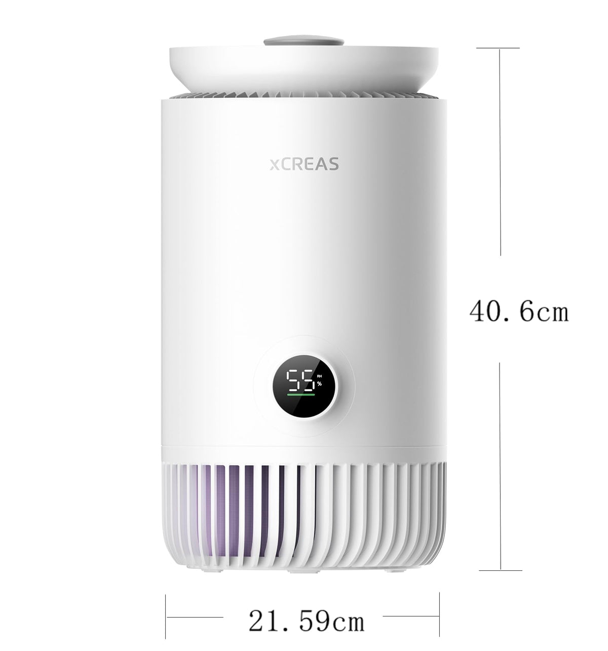 xCREAS Enhanced Humidifier & Air Purifier Combo, 0.8-Gal Top Fill