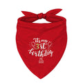 Birthday Dog Bandana, It's My 3 st Birthday Pet Costumes, Adjustable Comfortable Triangle Dog Scarf, Pet Birthdays Accessory for Small and Medium Dogs