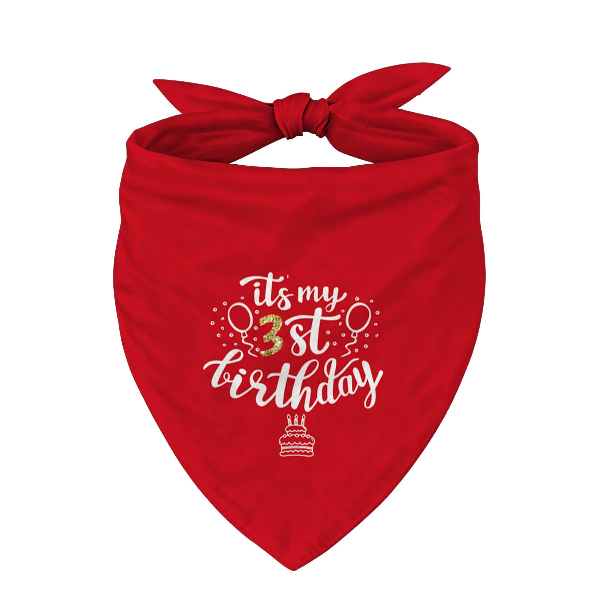 Birthday Dog Bandana, It's My 3 st Birthday Pet Costumes, Adjustable Comfortable Triangle Dog Scarf, Pet Birthdays Accessory for Small and Medium Dogs