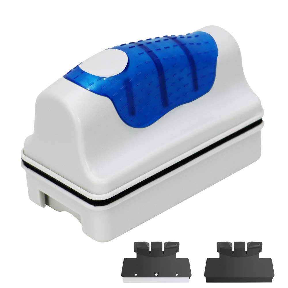 Jasonwell Magnetic Aquarium Fish Tank Glass Algae Glass Cleaner Scrubber Floating Clean Brush(M)