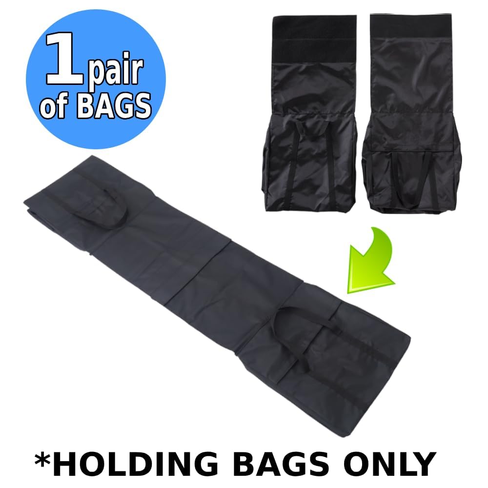 Japard Dog Agility Equipment, 18 Inch - 22 Inch Adjustable Tunnel Sandbags 2 Pack, Holding Bags Only, Training Weight Bags, Outdoor Indoor Water-Proof