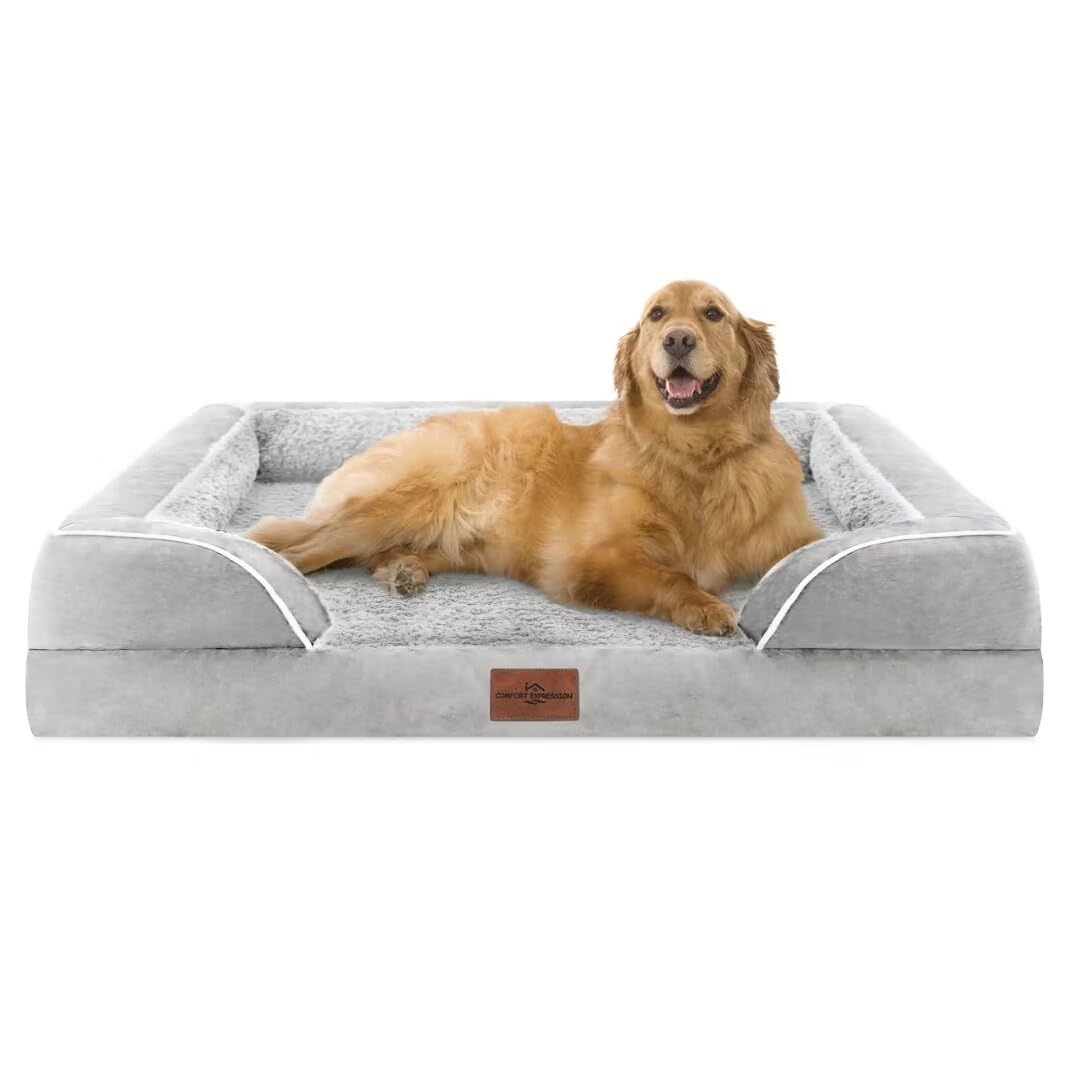 Comfort Expression Waterproof Orthopedic Dog Bed for Extra Large Dogs