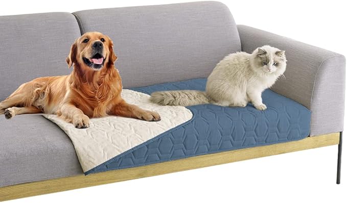 Tcksstex Waterproof and Anti-Slip Dog Bed Cover and Pet Blanket Sofa Pet Bed Mat ，car Incontinence Mattress Protectors Furniture Couch Cover for Most Cats Dogs