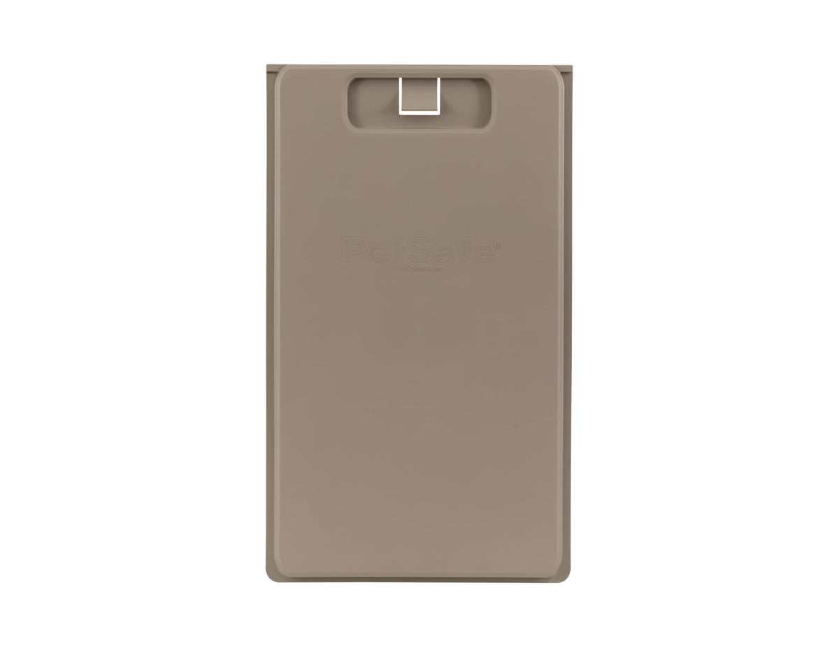 PetSafe Closing Panel Pet Door Cover, Durable Plastic, XL Tan 14 in x 26 in